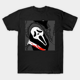 Scream VI  (Scream 6)  ghostface ghost face scary horror movie graphic design by ironpalette T-Shirt